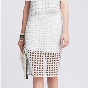 Banana Republic Lace Dot (eyelet) Skirt